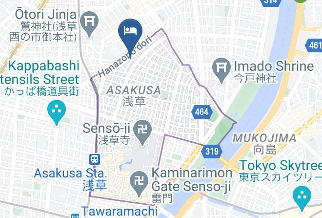 Taito Ward - Mitsuba Hotel Maps
