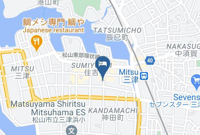 Matsuyama City - Mitsuhama Ryokan Maps
