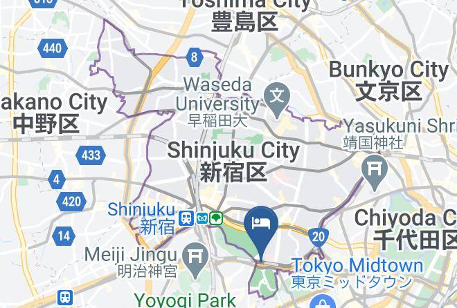 Mitsui Garden Hotel Jingu Gaien Tokyo Premier Map