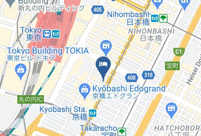 Chuo Ward - Mitsui Garden Hotel Kyobashi Maps
