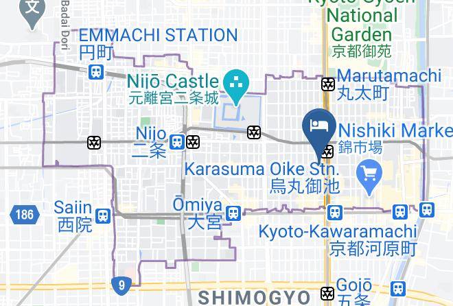 Kyoto City Nakagyo Ward - Mitsui Garden Hotel Kyoto Sanjo Maps