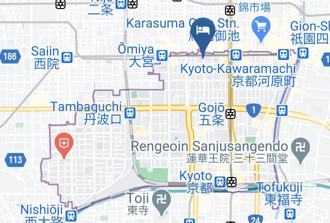 Kyoto City Shimogyo Ward - Mitsui Garden Hotel Kyoto Shijo Maps