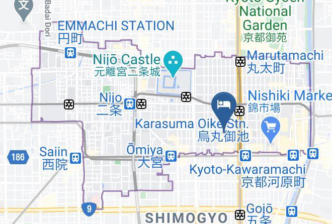 Kyoto City Nakagyo Ward - Mitsui Garden Hotel Shinmachi Bettei Maps