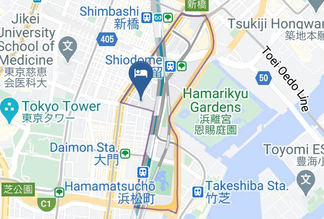 Minato Ward - Mitsui Garden Hotel Shiodome Italia Gai Maps