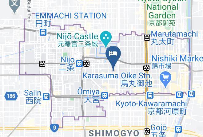 Kyoto City Nakagyo Ward - Miyabi An Maps