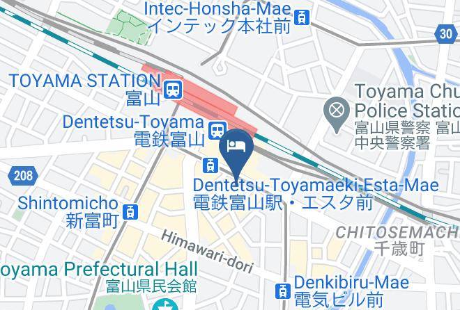 Toyama City - Miyada Ryokan Maps