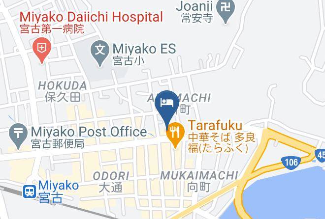 Miyako City - Miyako Central Hotel Kumayasu Maps