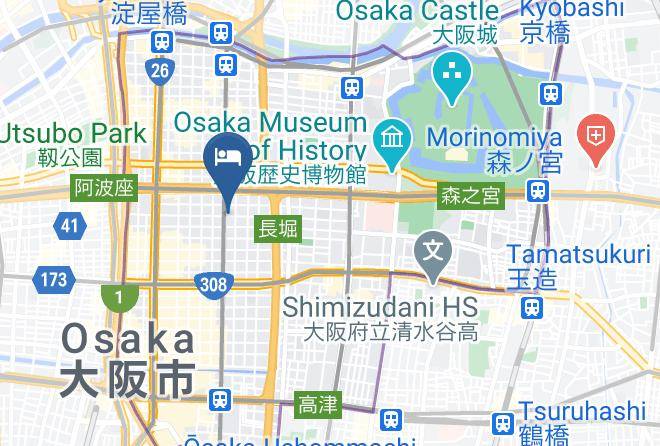 Osaka City Chuo Ward - Miyako City Osaka Hommachi Maps