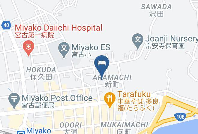 Miyako City - Miyako Hotel Sawadaya Maps