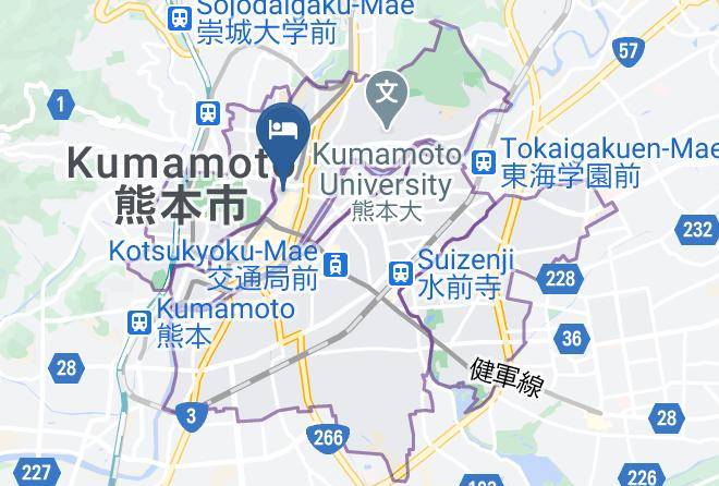 Kumamoto City Chuo Ward - Miyako Inn Maps