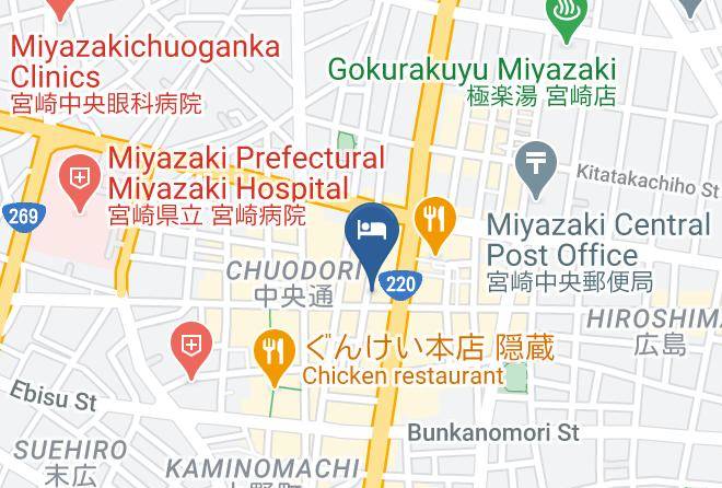 Miyazaki City - Miyazaki 5c's Hotel Maps