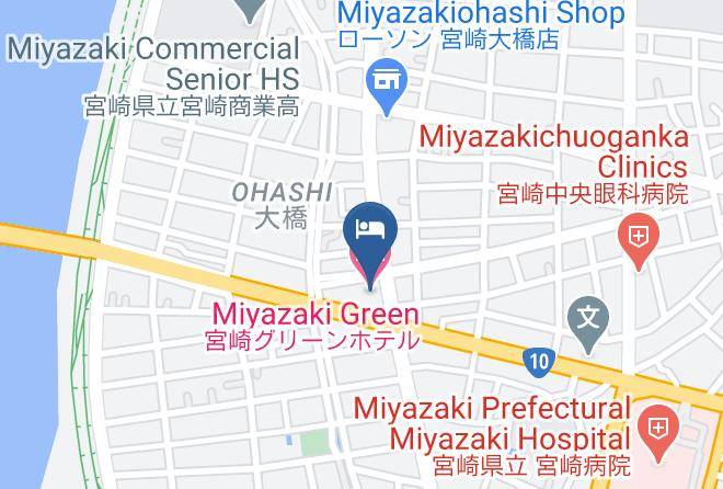 Miyazaki City - Miyazaki Green Hotel Maps
