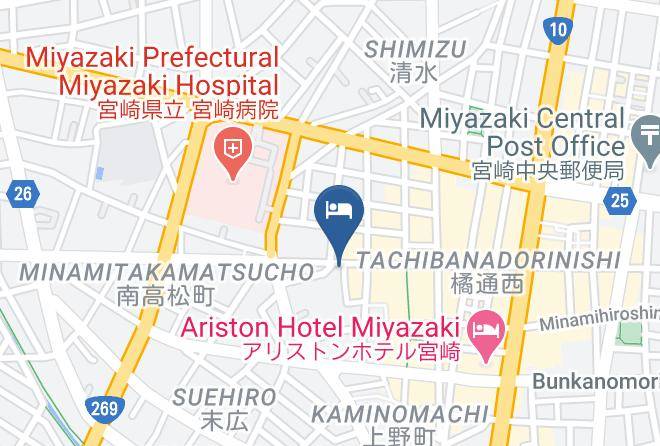 Miyazaki City - Miyazaki Lions Hotel Maps