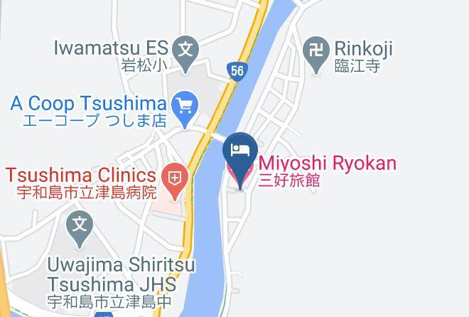 Uwajima City - Miyoshi Ryokan Maps