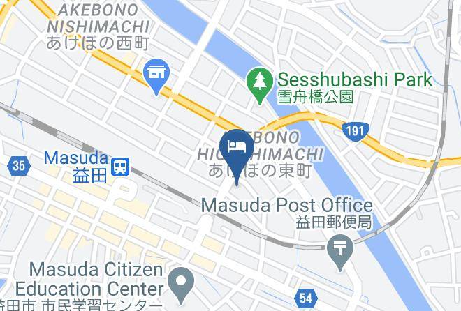 Masuda City - Mizuho Inn Ishimi Masuda Maps