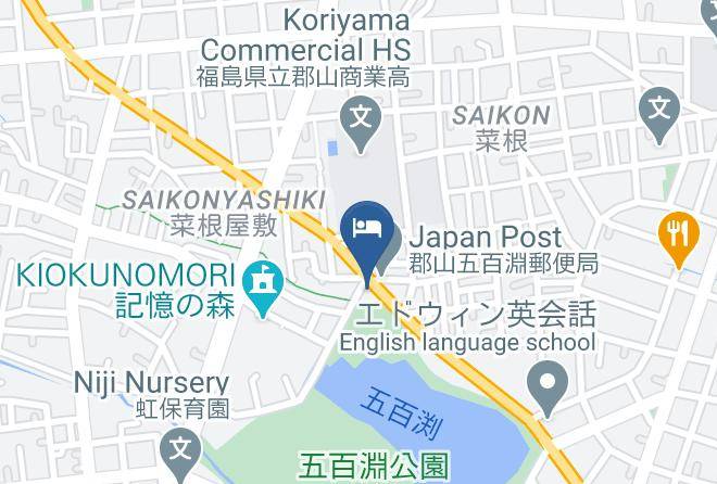 Koriyama City - Mizuho Ryokan Maps