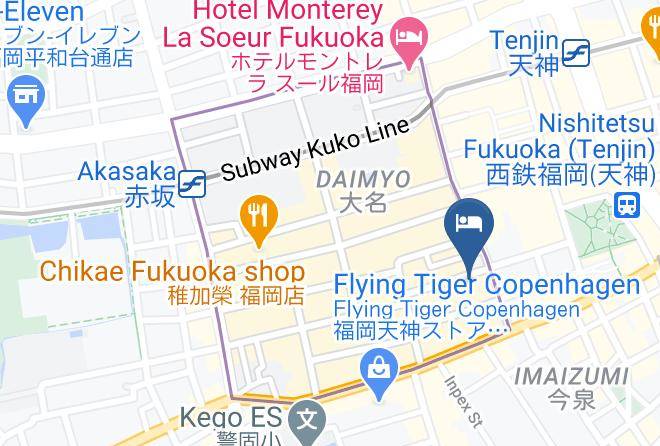 Fukuoka City Chuo Ward - Mizuka Daimyo 3 Maps