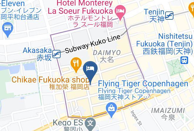 Fukuoka City Chuo Ward - Mizuka Daimyo 4 Maps