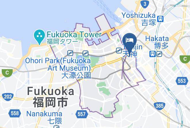 Fukuoka City Chuo Ward - Mizuka Nakasu 4 Unmanned Hotel Maps