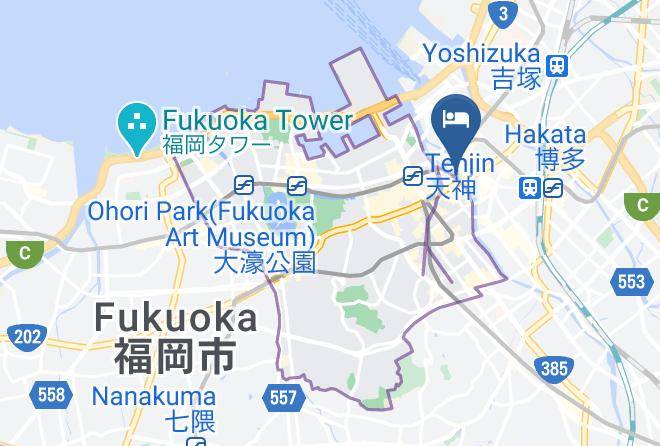Fukuoka City Chuo Ward - Mizuka Nakasu 5 Unmanned Hotel Maps