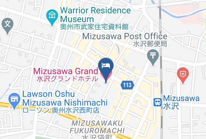 Oshu City - Mizusawa Grand Hotel Maps