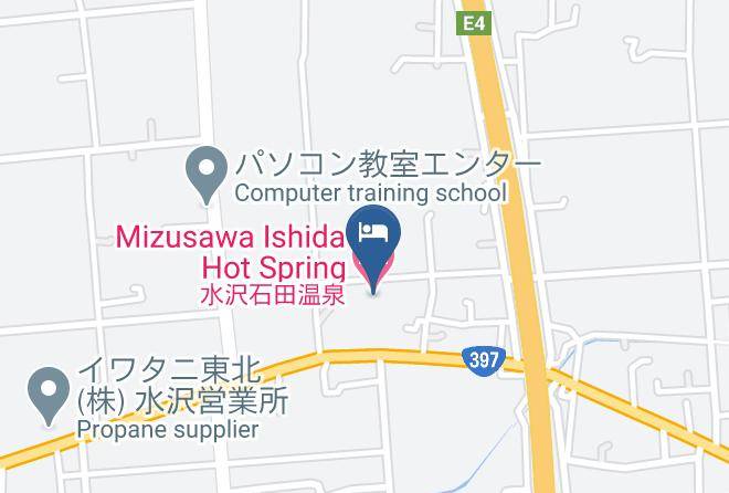 Oshu City - Mizusawa Ishida Hot Spring Maps