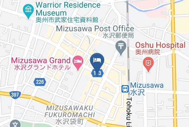 Oshu City - Mizusawa Sun Palace Hotel Maps