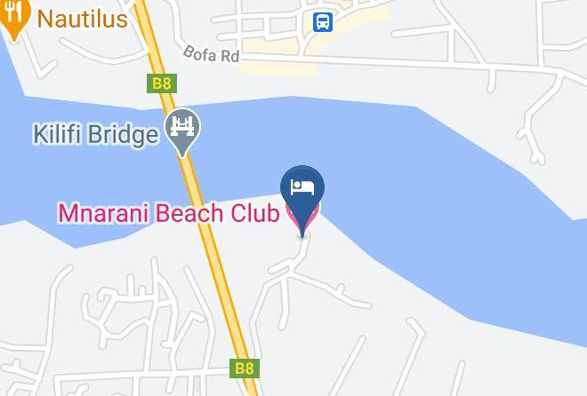 Kilifi - Mnarani Beach Club Maps