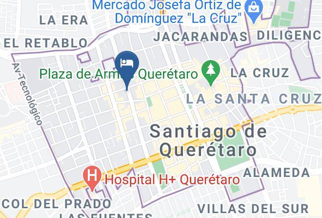 Santiago De Queretaro - Mo17 Hotel Boutique Maps