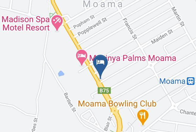 Moama Central Motel Map