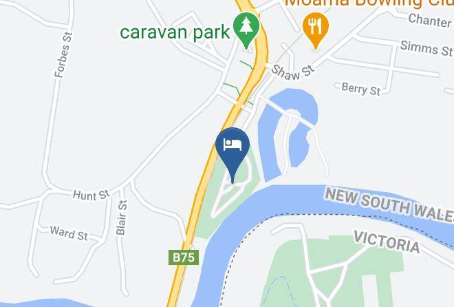 Moama Riverside Holiday Park Map