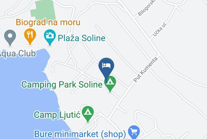 Biograd Na Moru - Mobile Home Nensi Maps