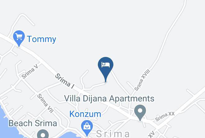 Vodice - Pansion Bonaca Maps