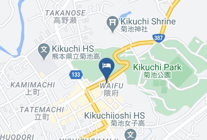 Kikuchi City - Mochizuki Ryokan Kumamoto Maps