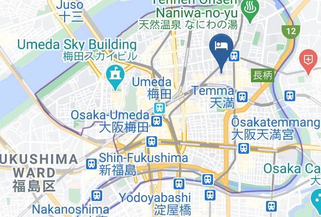 Osaka City Kita Ward - Mocomoco Nakazakicho Maps