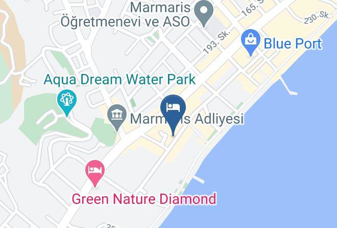 Marmaris - Moda Beach Hotel Maps