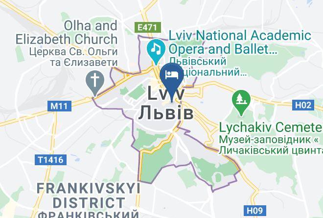 Lviv - Modern Art Hotel Maps
