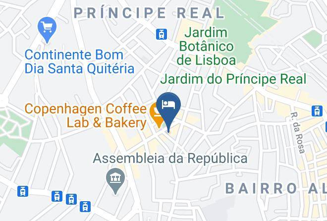 Lisbon - Modern Duplex In Principe Real Maps