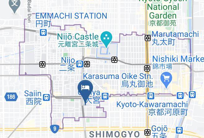 Modern Machiya Mibu Map