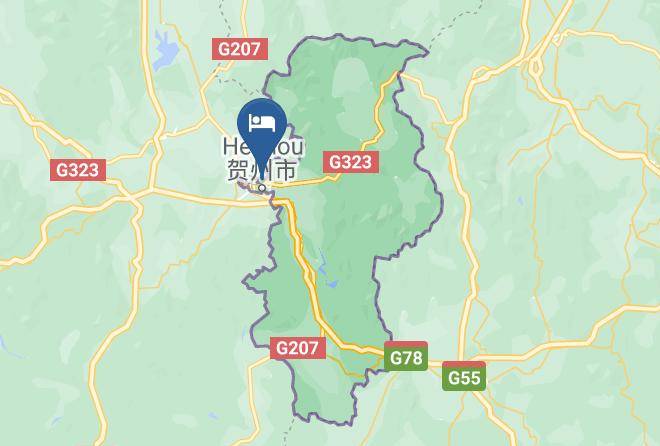 Hezhou - Moderno Hotel Maps