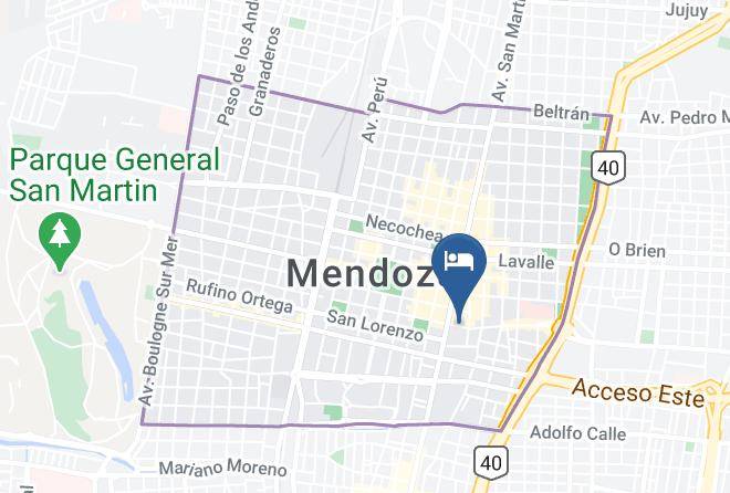 Mendoza - Modigliani Suites Mendoza Hotel Maps