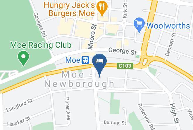 Latrobe - Moe Motor Inn Maps