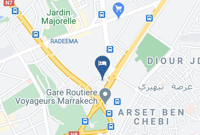 Marrakesh - Mogador Express Bab Doukkala Hotel Maps