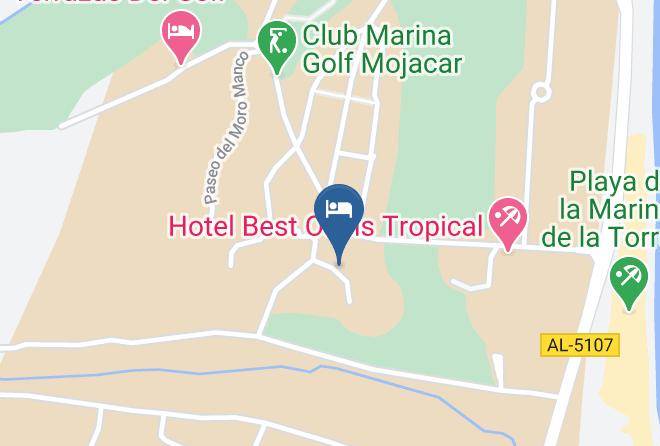 Almeria - Mojacar Bowls Club Hotel Marina Mar Maps