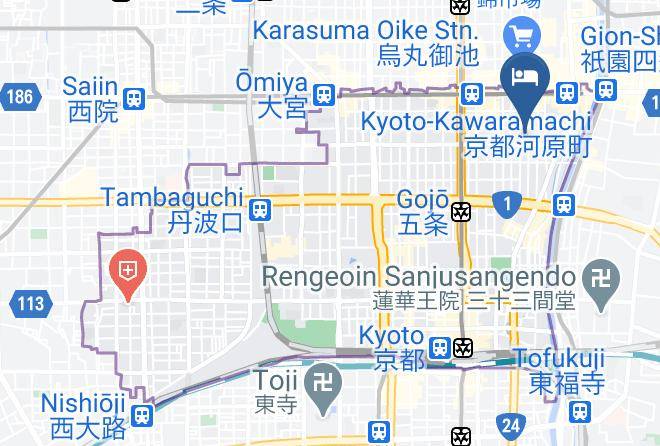 Kyoto City Shimogyo Ward - Momohana An Machiya Residence Inn Maps