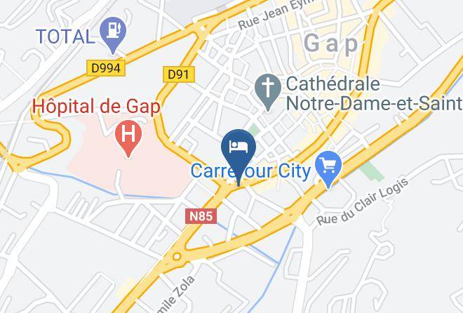 Hautes Alpes - Mon Hotel A Gap Maps