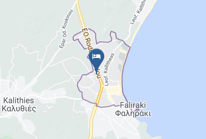 Dodecanese - Mon Repos Hotel Maps