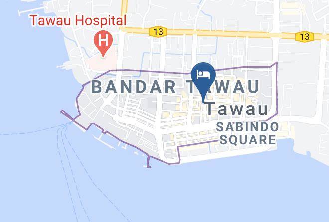 Bahagian Tawau - Monaco Dynasty Hotel Maps