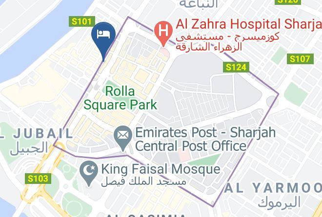 Sharjah City - Monaco Hotel Maps