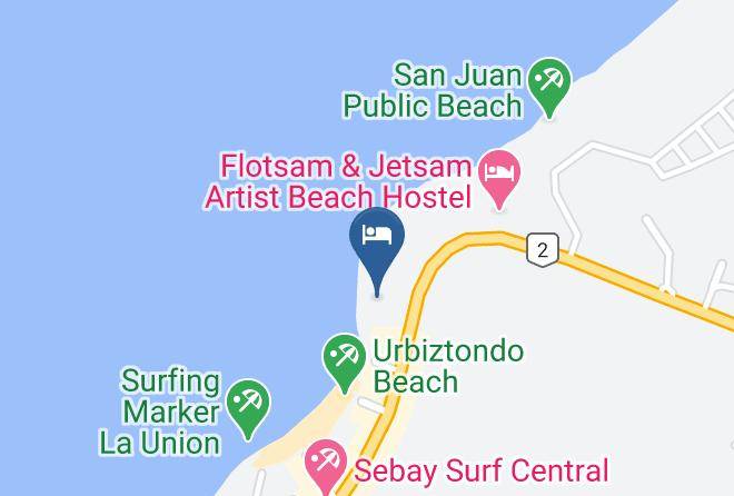 La Union - Monaliza Surf Resort Maps